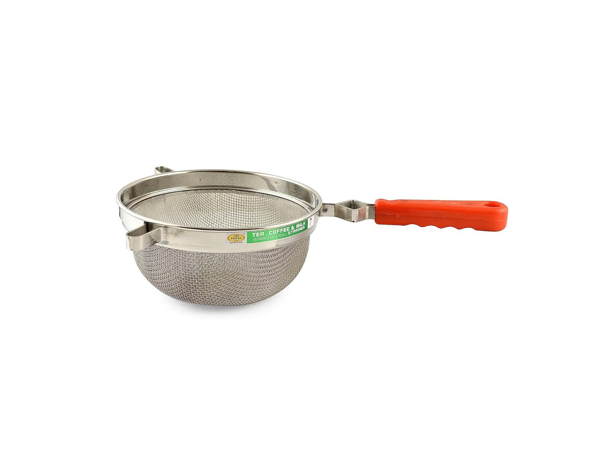 Heavy Handle Milk/Coffee Strainer (Twin Mesh)