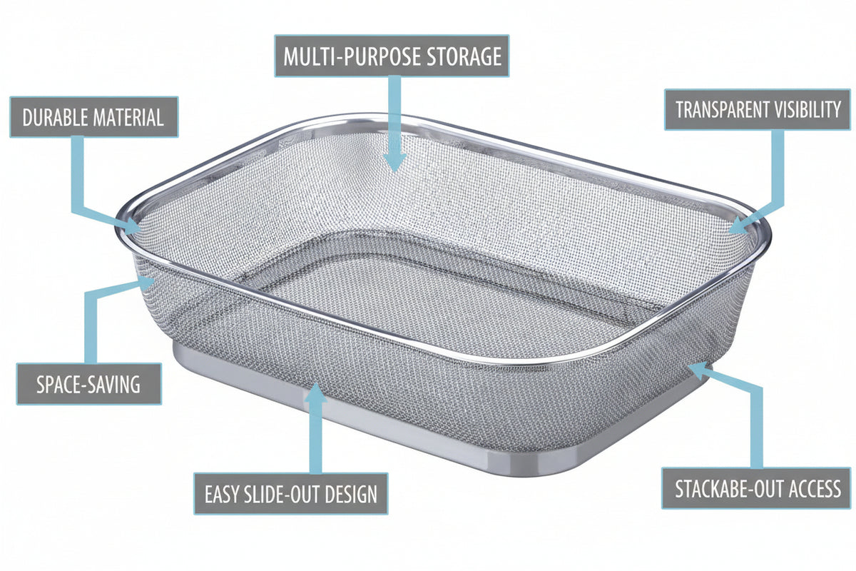 Multipurpose Square Stainless Steel Collander